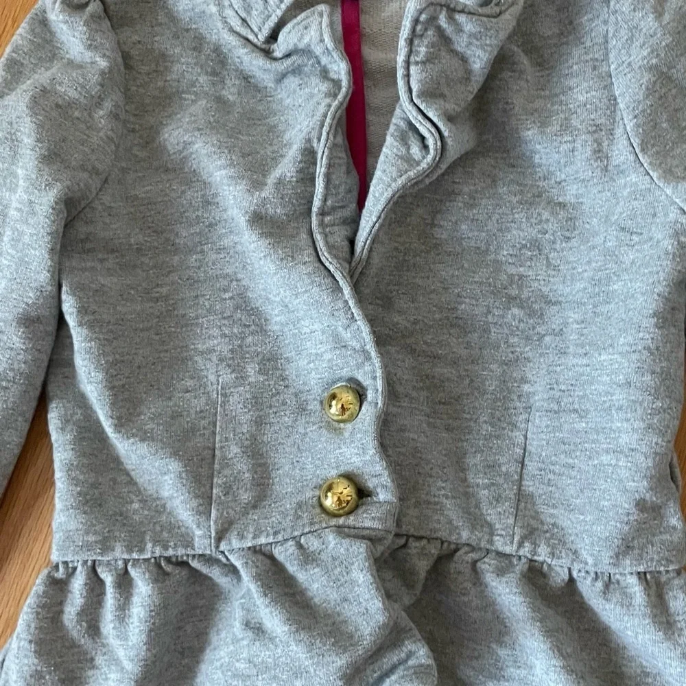 Baby Gap girls grey blazer jacket 5T vest